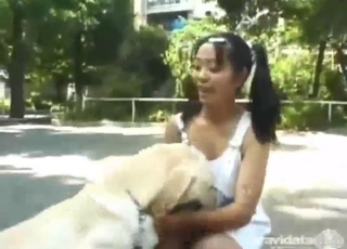Zoophilic babes are enjoying the best dog sex